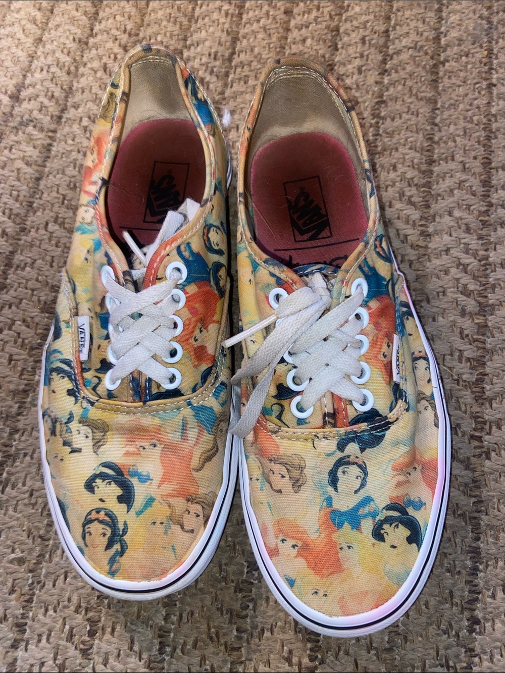Vans Women's Yellow Disney Princess Canvas Sneakers